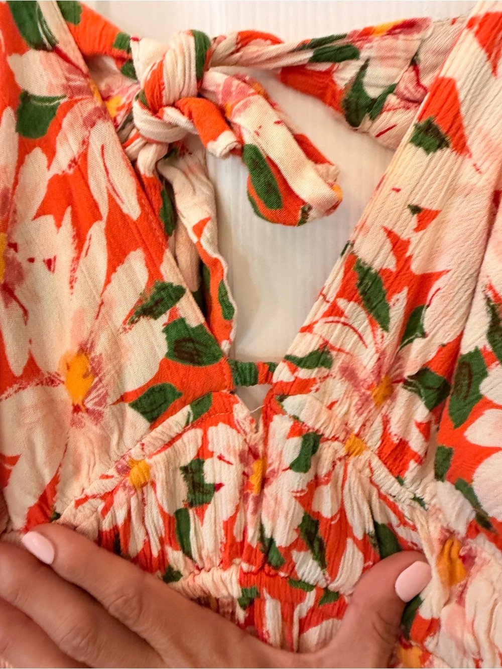 Angie Coral Floral  Maxi Dress - Picture 7 of 8